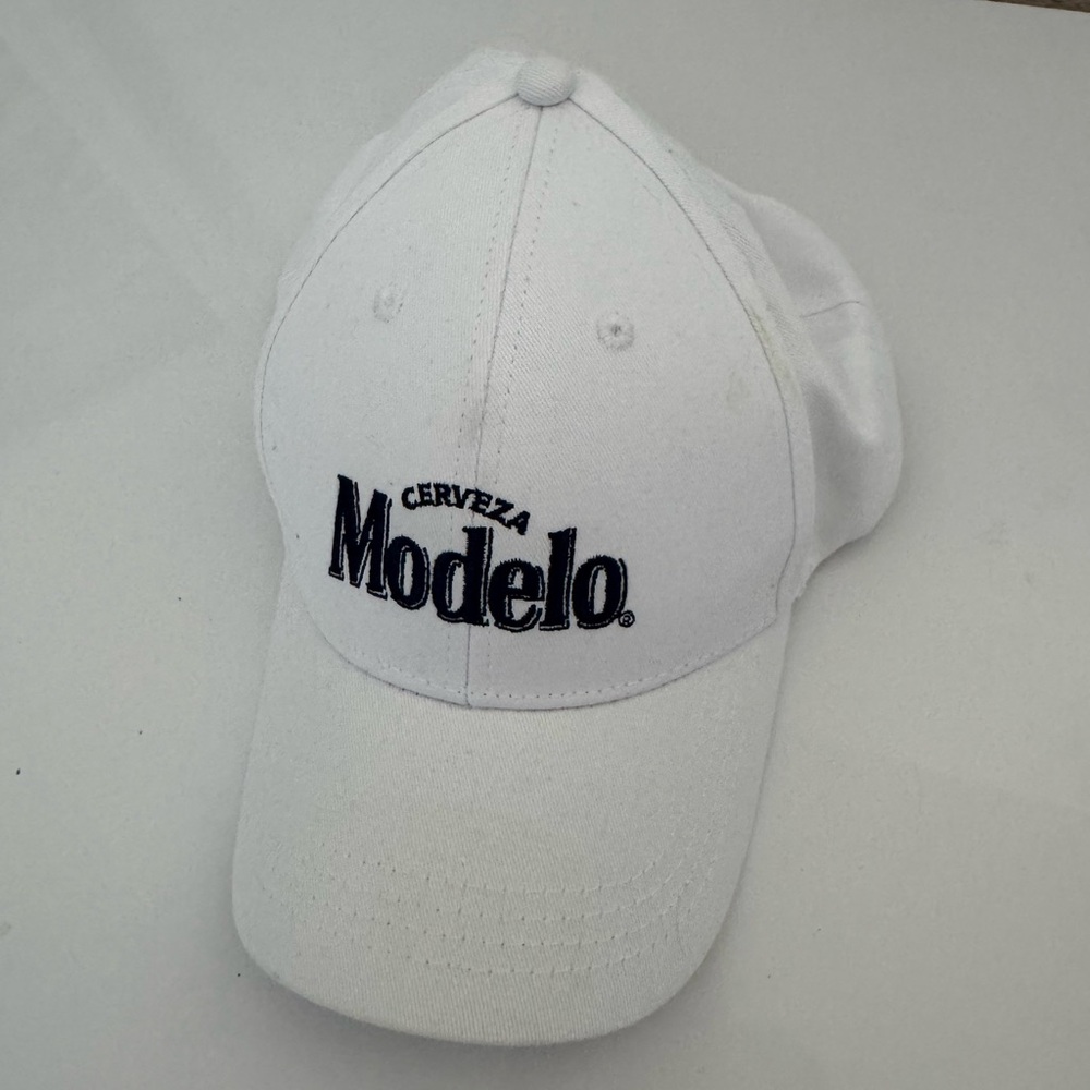 Modelo White Baseball Cap